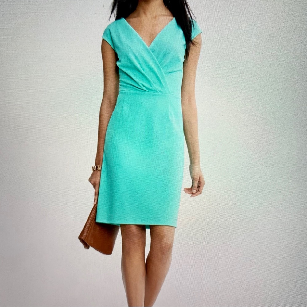 Banana Republic Turquoise Midi Dress